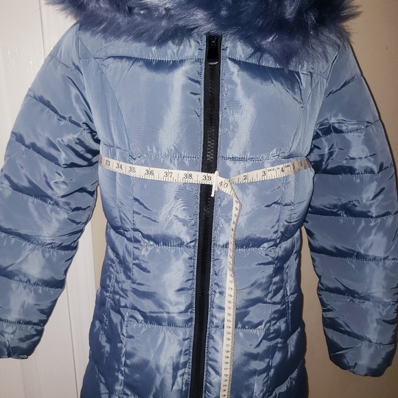 ChouYatou Wind Proof Padded Winter Coat Sz-S/M Blue - Picture 3 of 16
